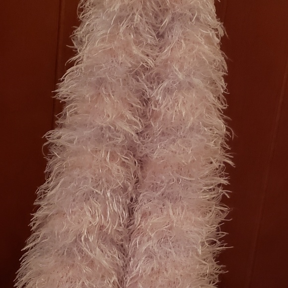 Lace Infinity Scarves & Girls Fuzzy Strech Scarf - Picture 3 of 6